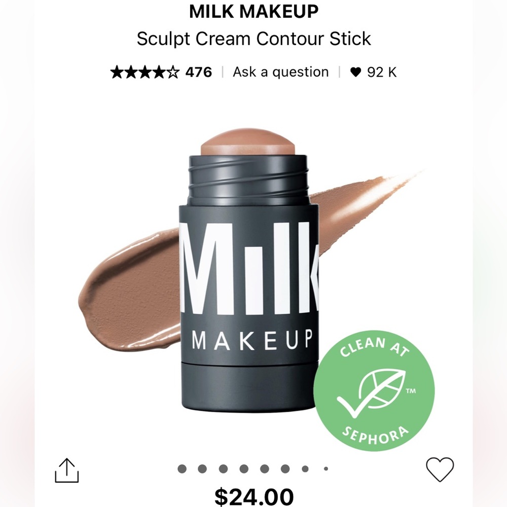 Milk Makeup sculpt cream contour stick shade TOASTED